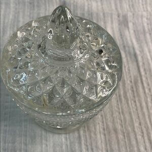 Elegant Glass Decorative Jar